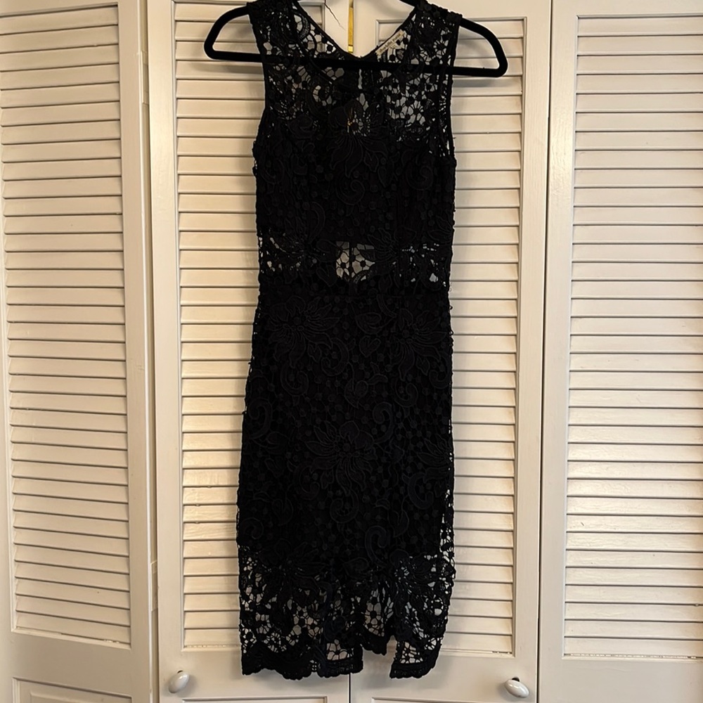 Lacy little black dress